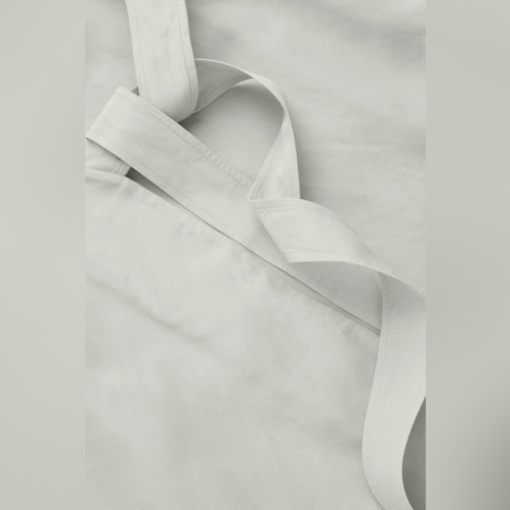COS MINI WRAP DRESS IN DUSTY LIGHT GREEN - Picture 5 of 15